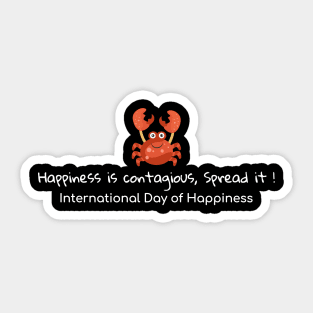 International Day Of Happiness Sticker